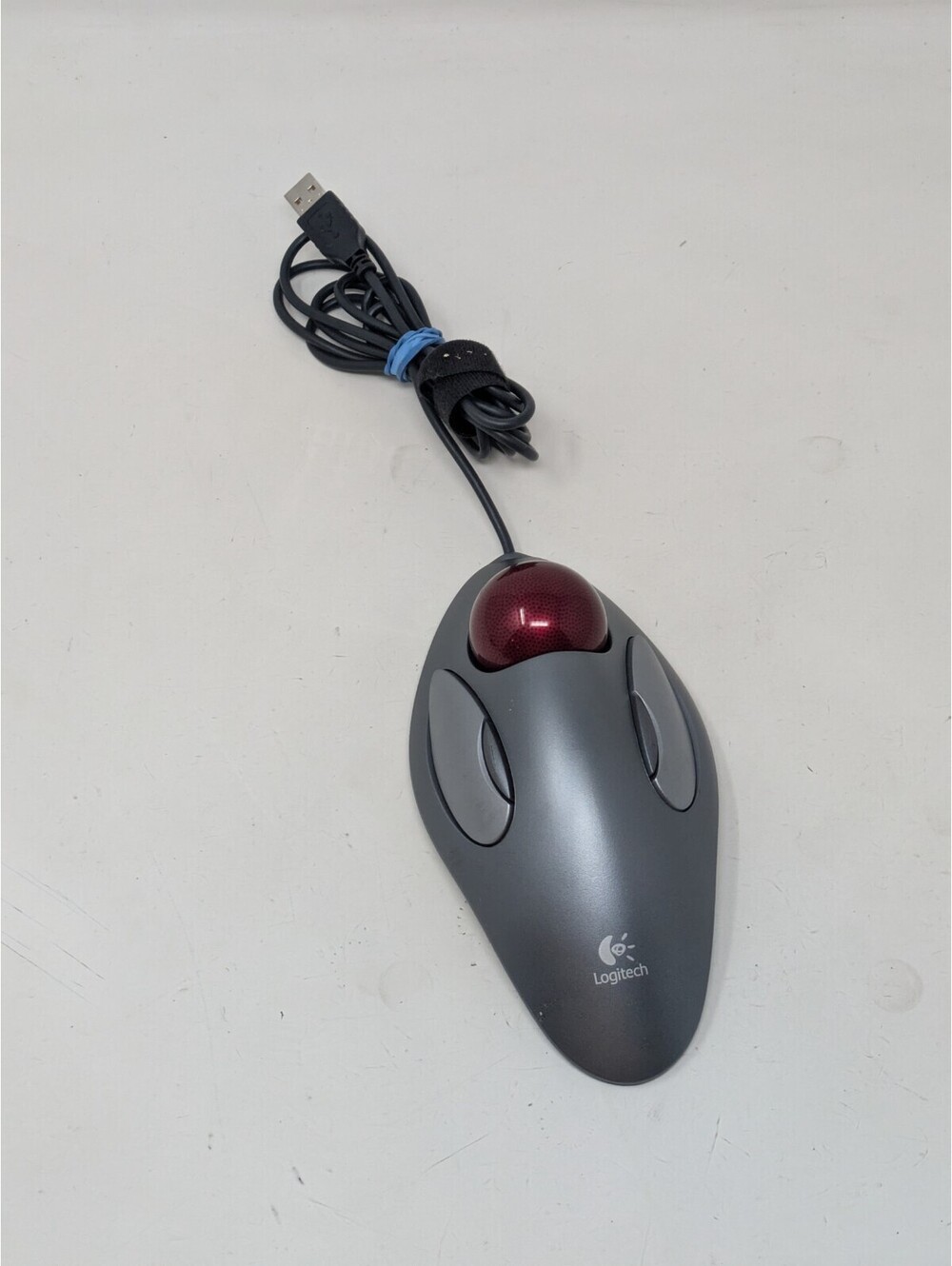Logitech T-BC21 Trackman Trackball USB Wired Marble Mouse
